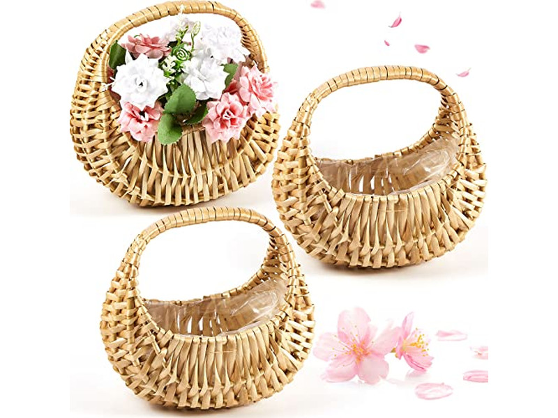 Panier de Pique-nique Africain Fleurs pour Panier Vente en Gros Ensemble de Copeaux de Bois