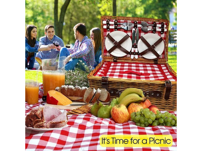 Panier de Pique-nique pour le Thé de l'Après-midi Petits Paniers en Gros Panier Italien