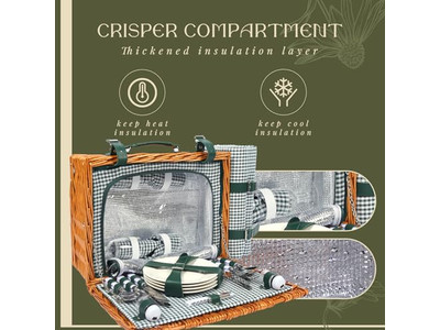 Ensemble de Mini Panier de Pique-nique Panier pour Enfants en Osier Rond pour Mur 5