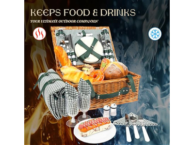 Ensemble de Mini Panier de Pique-nique Panier pour Enfants en Osier Rond pour Mur 5