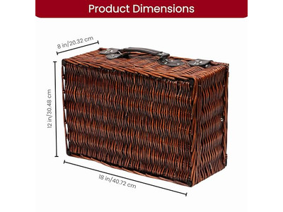 Panier de pique-nique en coton pour enfants, plastique portable isolé, couvercle en bois champignon