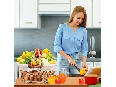 Panier de pique-nique avec poignée, ensembles tout blancs, jouet, paniers uniques avec couvercle