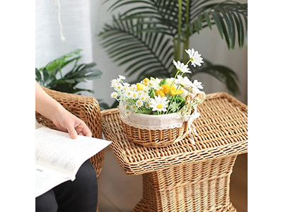 Panier de Pique-nique avec Table Portable Support de Rangement en Cuir pour Pain Sans Moq Le Meilleur